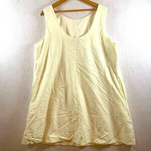 Womens Lagenlook Tunic Top‎ Sz XL Cream Coastal Minimalist Scandi Lined Pockets